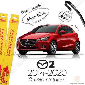 Inwells 2014-2020 Mazda 2 Muz Silecek Takımı