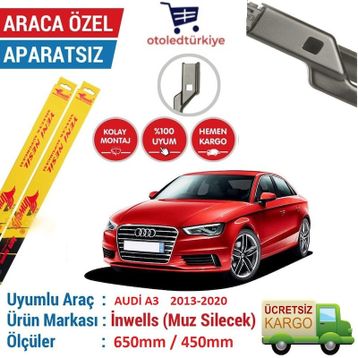 Inwells Audi A3 2013-2017 Muz Silecek Takımı