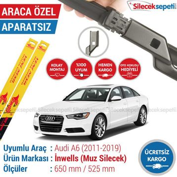 Inwells Audi A6 2011-2019 Muz Silecek Takımı