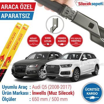 Inwells Audi Q5 2008-2017 Muz Silecek Takımı