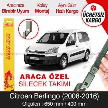 Inwells Citroen Berlingo 2008-2016 Muz Silecek Takımı