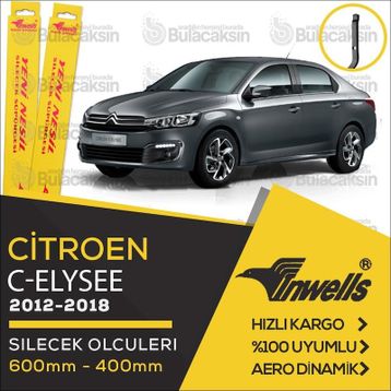 Inwells Citroen C-Elysee 2012-2018 Silecek Takımı