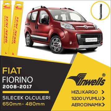 Inwells Fiat Fiorino 2008-2017 Ön Muz Silecek Takımı