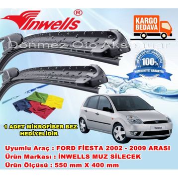 Inwells Ford Fiesta 2002-2009 Muz Silecek Takımı