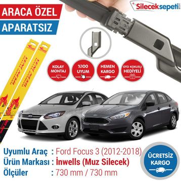 Inwells Ford Focus 3 2012-2018 Muz Silecek Takımı
