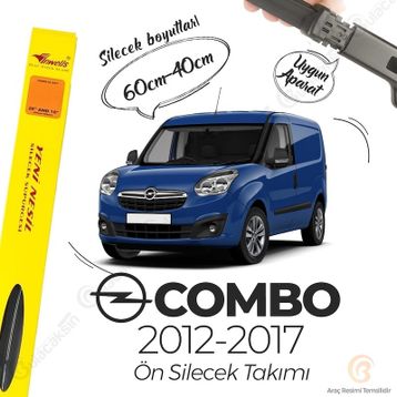 Inwells Opel Combo Muz 2012-2017 Silecek Takımı