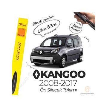 Inwells Renault Kangoo Muz 2008-2017 Silecek Takımı