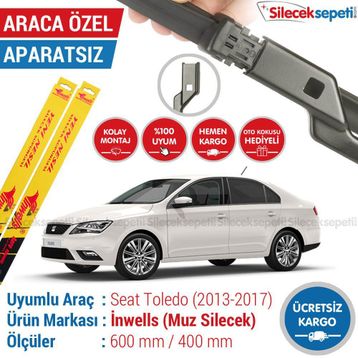 Inwells Seat Toledo 2013-2017 Muz Silecek Takımı