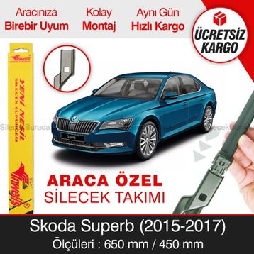 Inwells Skoda Superb 2015 2017 Ön Muz Silecek Takımı
