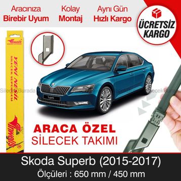 Inwells Skoda Superb 2015 2017 Ön Muz Silecek Takımı