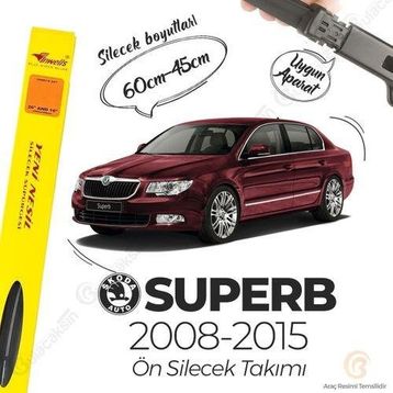 Inwells Skoda Superb Muz 2008-2015 Silecek Takımı