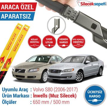 Inwells Volvo S80 2006-2017 Muz Silecek Takımı