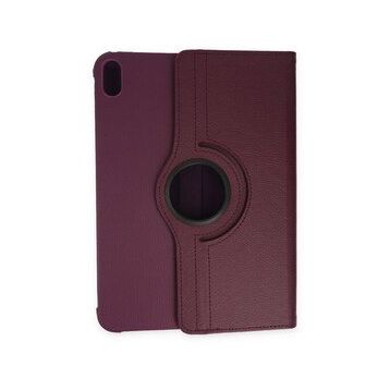 iPad 2022 10.9 10.Nesil 360 Deri - Mürdüm Tablet Kılıfı