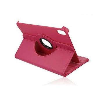 iPad Mini 6 Pembe 360 Tablet Deri Kılıf