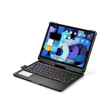 iPad Pro 11 2021 Magic Dönen Klavyeli - Siyah Tablet Kılıfı