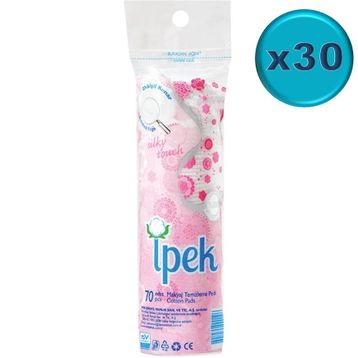 İpek 30x70 Adet Makyaj Temizleme Pedi