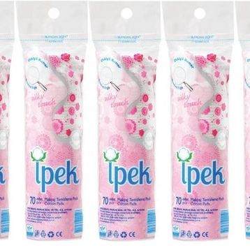 İpek 5x70 Adet Makyaj Temizleme Pedi