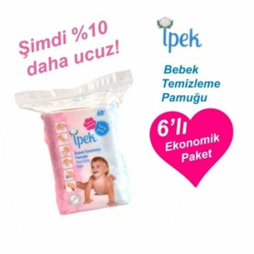 İpek 60'lı x6 Bebek Kulak Temizleme Pamuğu