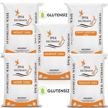 İpek Değirmen 5 kg 5 Çeşit Çölyak Glutensiz Un Paketi