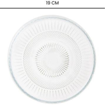 İpek Elena Şeffaf 19 cm Cam Tabak