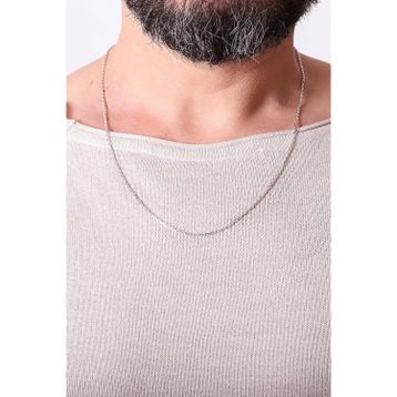 İpek Silver 925 Ayar Gümüş 50'lik Forse Erkek Zincir Silver Kolye