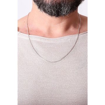 İpek Silver 925 Ayar Gümüş 50'lik Forse Erkek Zincir Silver Kolye
