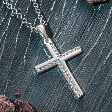 İpek Silver 925 Ayar Gümüş Haç Kolye