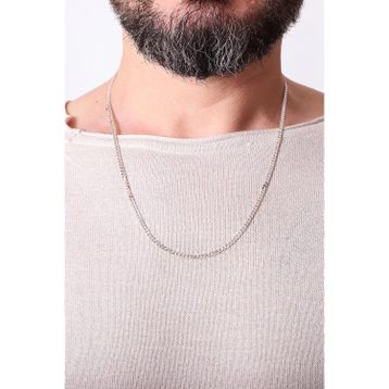 İpek Silver EEZ002 925 Ayar Gümüş Gurmet Erkek Zincir Kolye