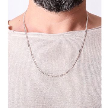 İpek Silver EEZ002 925 Ayar Gümüş Gurmet Erkek Zincir Kolye