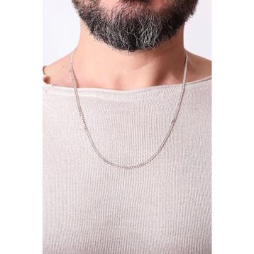 İpek Silver EEZ002 925 Ayar Gümüş Gurmet Erkek Zincir Kolye