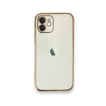 İphone 12 Razer Lensli Silikon Gold Kılıf