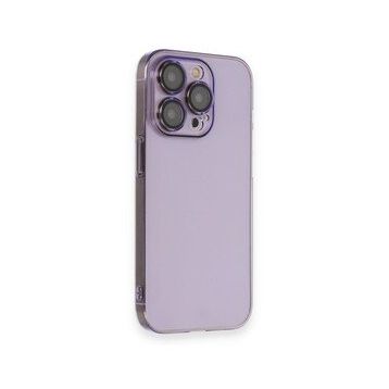 iPhone 13 Pro Armada Lensli - Lila Cep Telefonu Arka Kapak