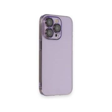 iPhone 13 Pro Armada Lensli - Lila Cep Telefonu Arka Kapak