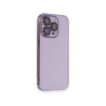 iPhone 13 Pro Armada Lensli - Lila Cep Telefonu Arka Kapak