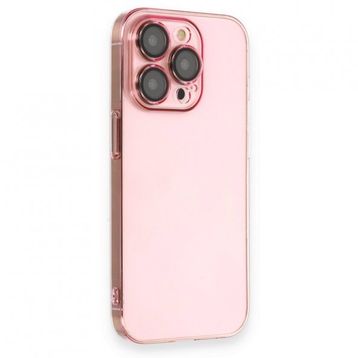 iPhone 13 Pro Armada Lensli - Rose Gold Cep Telefonu Arka Kapak