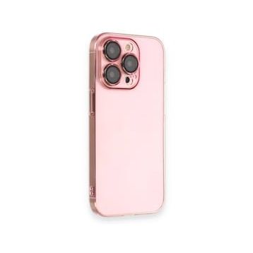 iPhone 13 Pro Armada Lensli - Rose Gold Cep Telefonu Arka Kapak