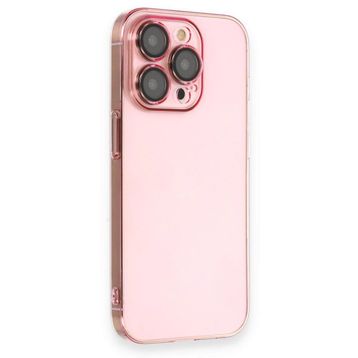 iPhone 13 Pro Armada Lensli - Rose Gold Cep Telefonu Arka Kapak