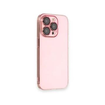 iPhone 13 Pro Armada Lensli - Rose Gold Cep Telefonu Arka Kapak