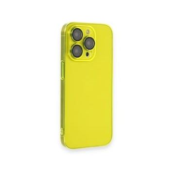 iPhone 13 Pro Armada Lensli - Sarı Cep Telefonu Arka Kapak
