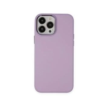 iPhone 13 Pro Asya Deri Silikon - Lila Cep Telefonu Kılıfı