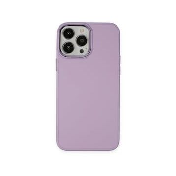 iPhone 13 Pro Asya Deri Silikon - Lila Cep Telefonu Kılıfı