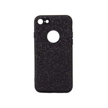İphone 7-8 360 Derece Slim Premium Simli Siyah Silikon Kılıf