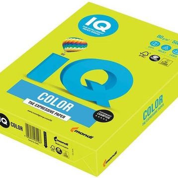 IQ NE1351-Neogn A4 80/500 Yeşil Fosforlu Renkli Kağıt