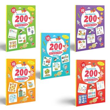 IQ Zeka Gelişimi için 200 Heyecan Verici 5'li Etkinlik Seti - Dikkat Atölyesi Yayınları