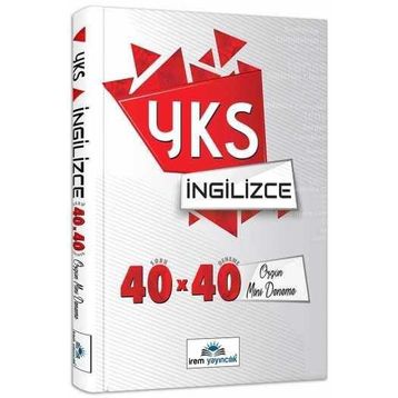 İrem Yayıncılık YKS İngilizce 40x40 Özgün Mini Denemeler