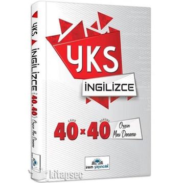 İrem Yayıncılık YKS İngilizce 40x40 Özgün Mini Denemeler