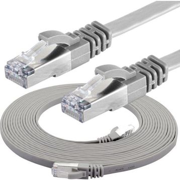 IRENIS CAT7 FTP Gri 5 Adet 2 m Yassı Network Kablosu