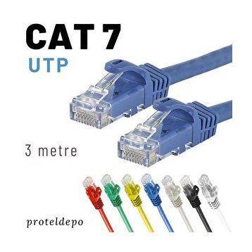 IRENIS CAT7 Mavi 3 m Lan Ağ Kablosu