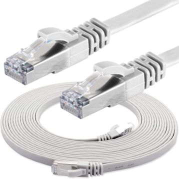 IRENIS CAT7 Yassı FTP Ethernet Beyaz 5 m Network Lan