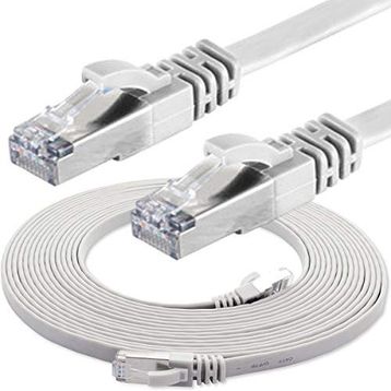 IRENIS CAT7 Yassı FTP Ethernet Beyaz 5 m Network Lan